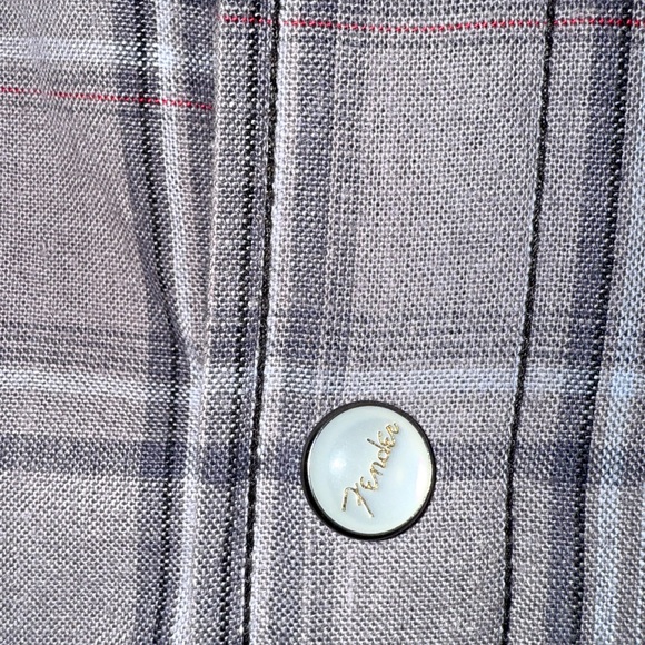 Fender Rock & Roll Religion Western Shirt XL – Leather Trim, Embroidered - Picture 5 of 6